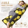 thumbnail image 4 of Naloa Geometric Pattern with Bee Super Soft 20x60 Body Pillow Case,Long Side Hidden Zipper（PILLOWS ARE NOT INCLUDED）, 4 of 6