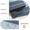 thumbnail image 6 of 3'x5' Area Rugs, Haze Blue Aqua Stripe Indoor Outdoor Area Rug for Living Room Bedroom, Modern Art Horizontal Striped Washable Bathroom Rugs Kitchen Floor Carpet Mats Home Decor Aesthetic, 6 of 8