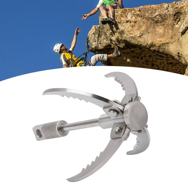 Grappling Hook, Collapsible Stainless Steel Grapple Claw For Climbing,  Heavy Duty Climbing Claw For Outdoor Activity, Hiking,Tree Limb Removal,  Survival Gear Gravity Hook For 