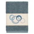 thumbnail image 2 of Linum Home Textiles Turkish Cotton Annabelle Embellished Washcloth Set Color: Light Gray Size: 2 PC SET, 2 of 4