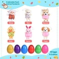 thumbnail image 4 of Fun Little Toys 18 Pcs Easter Eggs Prefilled with Animal Finger Puppets, Soft Plush Animal Finger Puppets, Assorted Colors,Party Favors, Easter Basket Stuffers, 4 of 7