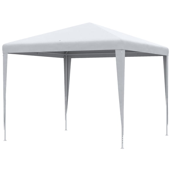 CoSoTower 9' x 9' Portable Canopy Party Tent Gazebo Outdoor Sunshade for Weddings Parties with Dressed Legs, White