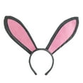 thumbnail image 4 of Ounissouiy Diadema de Pascua de conejito, diadema de Pascua, diadema de felpa con orejas de animales, fiesta de cumpleaños Kits de decoración para fiestas No.02, 4 of 6