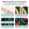 thumbnail image 3 of Watermelon Travel Portable Square Jewelry Box for Rings Earrings Necklaces Bracelets Girls Women Display Case Holder Organizer Stand Storage Box, 3 of 6