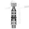 thumbnail image 1 of Amdohai T119 1/8 Interface Quick Release Coupler with Air Pressure Control Function Airbrush Spring Lock Connector, 1 of 6