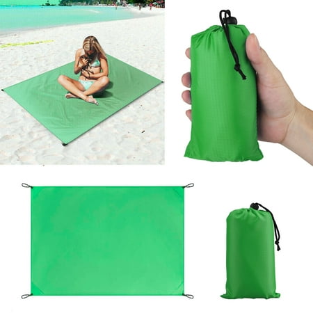 TSV Sand Free Beach Mat, Waterproof Portable Compact Lightweight Beach Mat - Sand Proof Outdoor Beach Blanket for Picnic, Travel, Camping, Hiking and Music Festivals