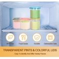 thumbnail image 4 of 4 Pack Ice Cream Pint Containers, Replacement for Ninja Creami Pints and Lids 16oz, Compatible with NC299AMZ & NC300s Series Creami Ice Cream Makers, BPA Free, Dishwasher Safe, 4 of 7