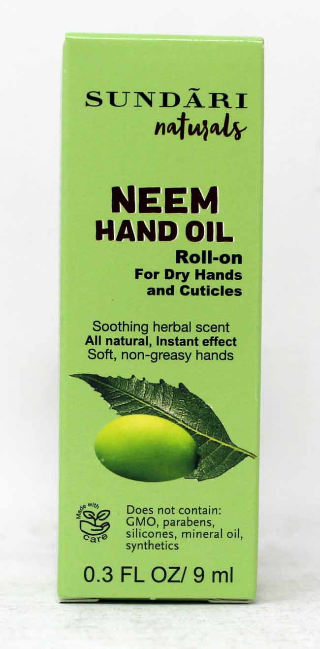 Sundari Neem Hand Oil, 0.3 Fl. Oz