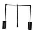 thumbnail image 2 of Barra de armario abatible, ancho ajustable, resistencia a la tracción de 5 kg, accesorio de aluminio. para 94 cm a 126 cm, 2 of 9