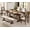 Dark Brown, variant on WAMPAT 6-pieces Farmhouse Dinning Table,74.8" Kitchen Table Set with 4 Chairs and Bench for 6-8, Solid Wood Legs and Cushion Seat for Kitchen & Living Room,Espresso Oak