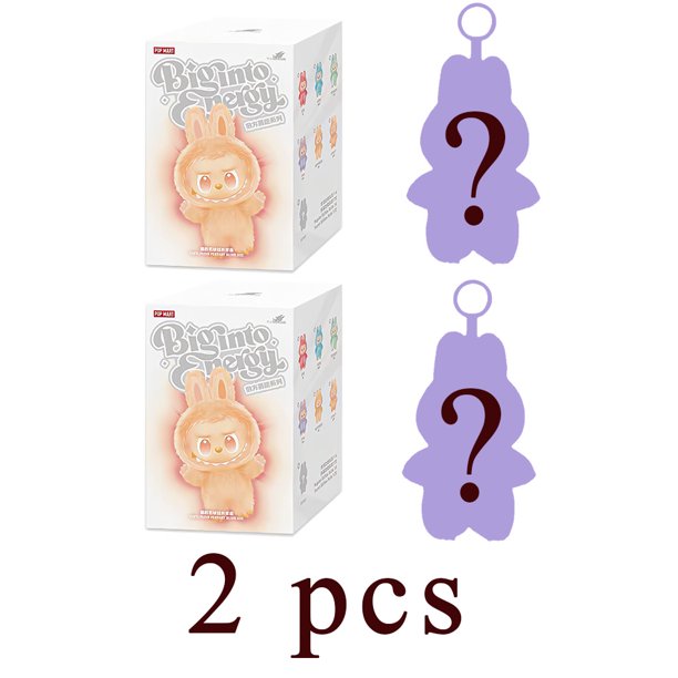 Stock caja ciega genuina cara de vinilo Labubu V3 los monstruos grandes en la serie de energía colgante figura Kawaii muñeca llavero decoración regalo