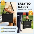 thumbnail image 4 of Stadium Seats with Back Support, Padded Bleacher Chairs with Back and Cushion with Shoulder Strap, Portable Folding Stadium Seats for Bleachers, Bleacher Seats for Sports, Events,1 Pack, 4 of 12