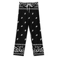 thumbnail image 3 of Bandana Pattern Pajamas Leisure Trousers Soft Warm Sleepwear Bottoms Loose Retro Nightwear, 3 of 6