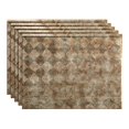 thumbnail image 1 of FASÄDE 18in x 24in Miniquattro Bermuda Bronze Backsplash Panel (5 Pack), 1 of 6