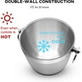 thumbnail image 6 of Fortune Candy 2.8 L Double Wall Stainless Steel Ice Bucket, with Tongs, Scoop and Holder, Navy Blue, 6 of 7