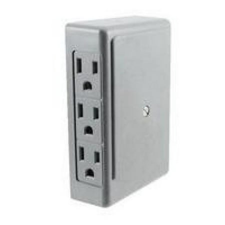 

Cord Protector 6 Outlet Wall Tap Splitter - Side Entry - UL-Listed