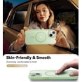 thumbnail image 6 of Magnetic for iPhone 13 Case Compatible with MagSafe, [16FT Drop Protection] Shockproof iPhone 13 Phone Case for MagSafe Wallet Sleeve, Magnetic Car Holder, Magnetic Charger, Light Green, 6 of 6