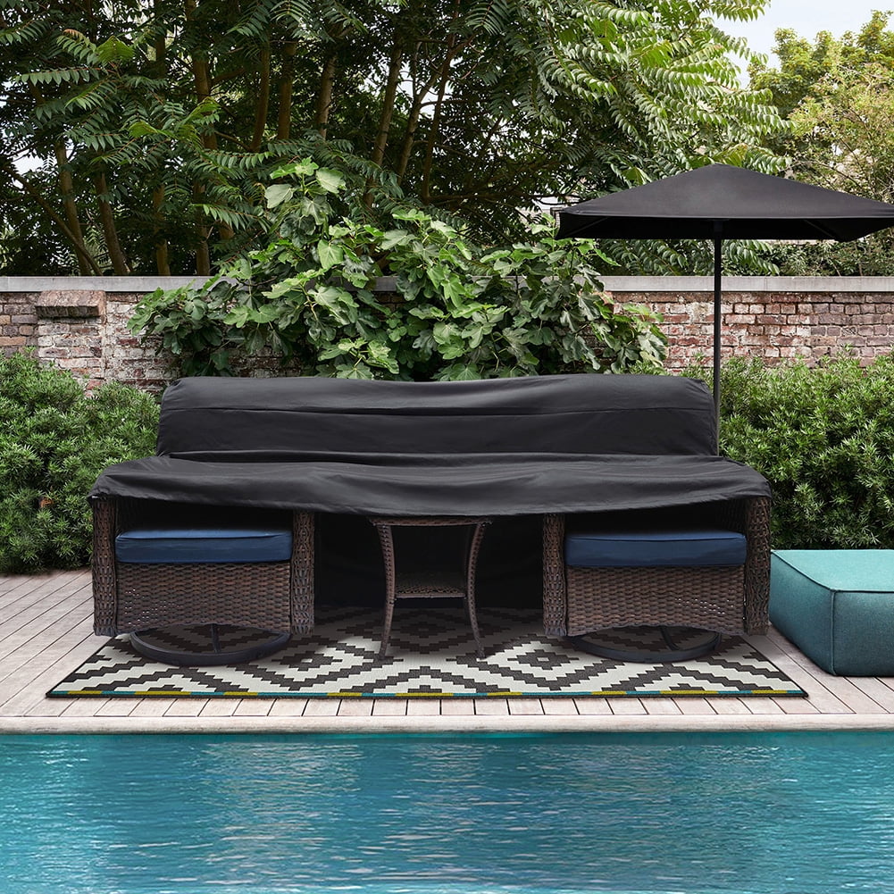 Kadyn Outdoor Furniture Sets Cover, Patio Conversation Sofa Cover for Outdoor, Waterproof Furniture Sets Cover, Black Kadyn Outdoor Furniture Sets Cover, Patio Conversation Sofa Cover for Outdoor, Waterproof Furniture Sets Cover, Black