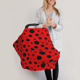 thumbnail image 3 of Haiem Ladybug Pattern Baby Nursing Cover & Nursing Poncho - Multi Use Cover for Baby Car Seat Canopy, Stroller Cover, 360°Full Privacy Breastfeeding Coverage, 3 of 9
