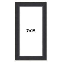 7x15 Frame Black Real Wood Picture Frame Width 1.25 Inches | Interior Frame Depth 0.5 Inches |