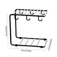 thumbnail image 3 of Double Cup Dish Rack Draining Rack Home Coffee Cup Hanging Rack Mug Glass Cup Organizer Shelf Up to 65% off!, 3 of 6