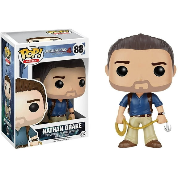 Funko POP Uncharted 4 A Thief's End Nathan Drake Blue Shirt Vinyl Figure #88