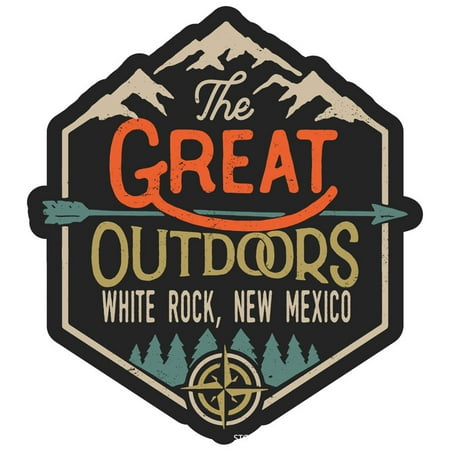 

White Rock New Mexico The Great Outdoors Design 4-Inch Magnet