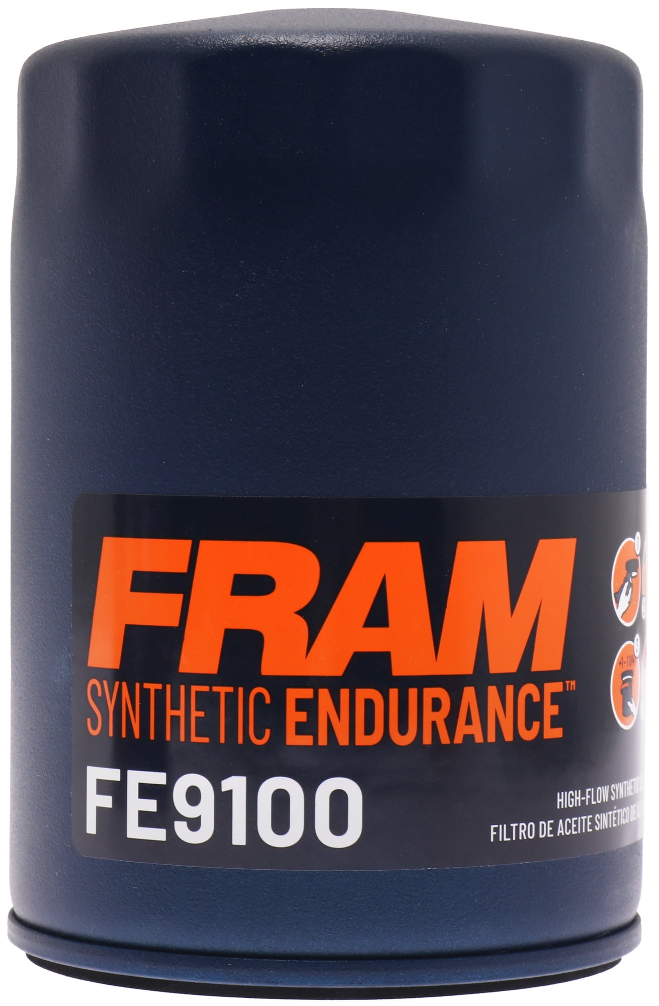 (3 pack) FRAM Synthetic Endurance Premium Oil Filter, FE9100, 25K Miles, Replacement Filter for Selected Vehicles