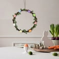 thumbnail image 6 of AURIGATE Easter Rattan Wreath with Foam Eggs, Natural Rattan Spring Easter Wreath with Colorful Egg & Flower Decor, Front Door Porch Wreath for Home Easter Holiday Party Decor Supplies, 6 of 6