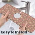 thumbnail image 6 of Xecao Fireworks1 for Kitchen Sink Splash Guard Faucet Mat , Faucet Guard & Draining mat, (15" X 5.5" ), 6 of 7