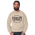 thumbnail image 5 of Country Strong Logo Western Cowboy Sweatshirt for Men or Women Brisco Brands 4X, 5 of 5