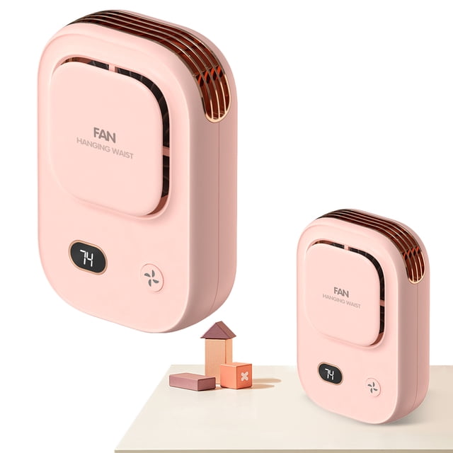 Ventilador Con Clip para Portátil La Cintura Recargable Acampar Al Aire Libre en El Lugar