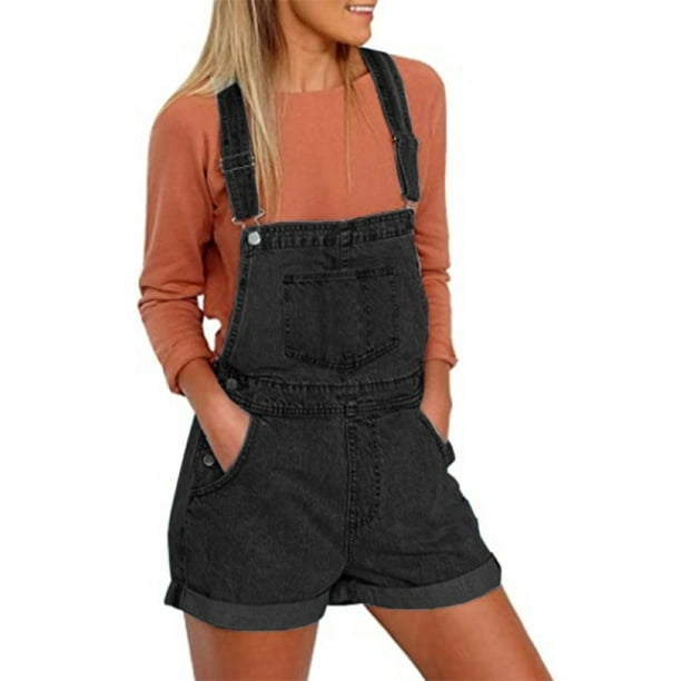 SySea Casual Denim Bib Overalls Women Shorts Rompers