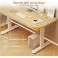 thumbnail image 6 of Gaming Desk Computer Writing Table for Home Office Student Art Modern Simple Style with T-Shaped Metal Bracket PC Wood Suitable for Offices&Bedrooms, 6 of 14