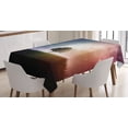 thumbnail image 1 of Ambesonne Space Tablecloth Rectangular Table Cover, Tree in Field with Stars, 60"x90", Magenta and Blue, 1 of 4