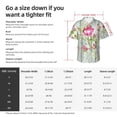 thumbnail image 6 of Lsque Vintage Wood Background with Floral pattern Hawaiian Shirt for Men, Unisex Summer Beach Casual Short Sleeve Button Down Shirts-Medium, 6 of 9