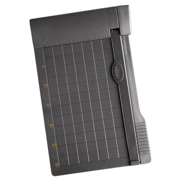 Guillotina de papel de precisión de 6 pulgadas para cortar fotos, cartulina, papel laminado y manualidades. gris