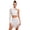 White, variant on Women Rhinestone Sequin Fringe Dance Dress Cold Shoulder Long Sleeve Crop Top & Tassel Mini Skirt Set White L