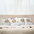 thumbnail image 3 of Ambesonne Hedgehog Throw Pillow Cover 4 Pack, Cartoon Bird and Tree, 24", Multicolor, 3 of 6