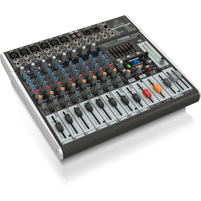 Behringer XENYX X1222USB Premium 12-Input 2/2-Bus Mixer with XENYX