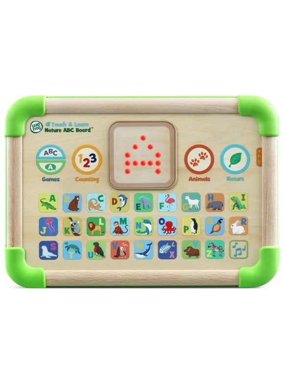LeapFrog Touch & Learn Nature ABC Board Wooden "Tablet" & LED Screen