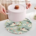thumbnail image 5 of Birds on Branch and Flowers Trivet Mats Woven Pot Holders 3Pcs Non-Slip Heat Resistant for Hot Pots Pans Pats, 5 of 6