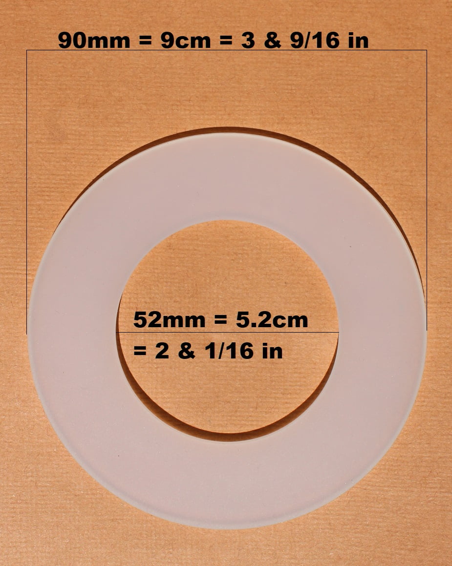NuFlush 3.5 Flat Nipple Hardbody Flapper Replacable Silicone Seals