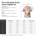 thumbnail image 5 of Honeii 's Cartoon Halloween for men's short-sleeved button-up collared shirt featuring a pocket, perfect for beach vacations, and travel adventures., 5 of 5