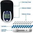 KetoBM Blood Ketone Meter Kit for Keto Diet Testing Complete Ketone Test Kit with Ketone