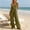 Army Green, variant on IUYRTFE Women V Neck Sleeveless Tie Waist Jumpsuit Wide Leg Romper with Pockets and Zipper for Summer Vacation
