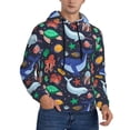 thumbnail image 2 of Sikiie The Underwater World Men's Hoodie, Essentials Hoodie, Sweatshirt, Pullover Hooded Sweatshirt for Men-Medium, 2 of 7