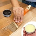 thumbnail image 6 of Leather Conditioner & Restorer Balm 100g with Applicator Brush, Natural Beeswax Formula for Furniture, Car Seats, Jackets, Bags, Repairs Scratches, Prevents Cracking, 6 of 7