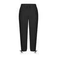 thumbnail image 6 of XINPING Summer Pants for Men 33x29 Athletic Fit Cargo Casual Pants Elastic Waist -Resistant Flat-Front Chino Pant, 6 of 7