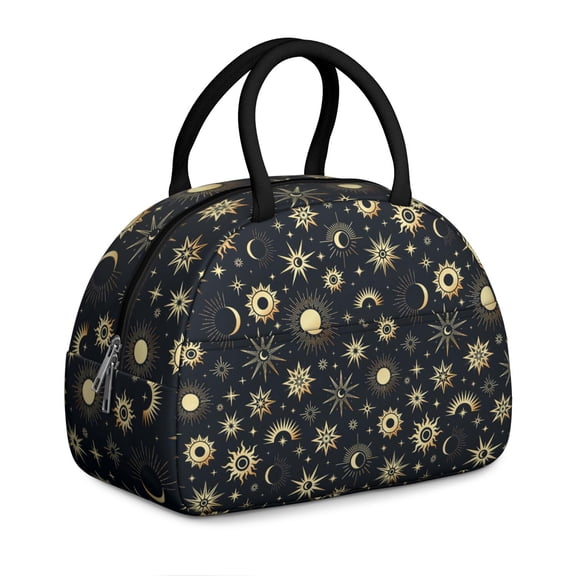 Gothic Galaxy Lunch Box for Women - Starry Night Theme Insulated Tote Bag, Gothic Aesthetic Meal Container